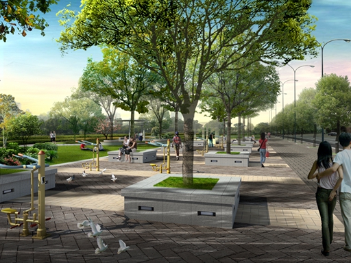 唐冶新區(qū)劉公河、土河河道景觀(guān)綠化工程